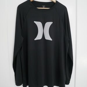 Hurley Mens Long Sleeve Rash-Guard~